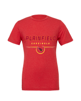 Plainfield HS Football Design - Tri-Blend Shirt