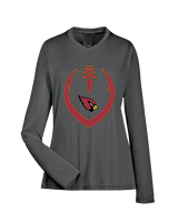 Plainfield HS Football Full Football - Womens Performance Longsleeve