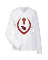 Plainfield HS Football Full Football - Womens Performance Longsleeve