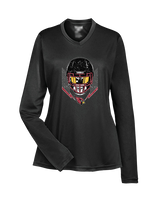 Plainfield HS Football Skull Crusher - Womens Performance Longsleeve