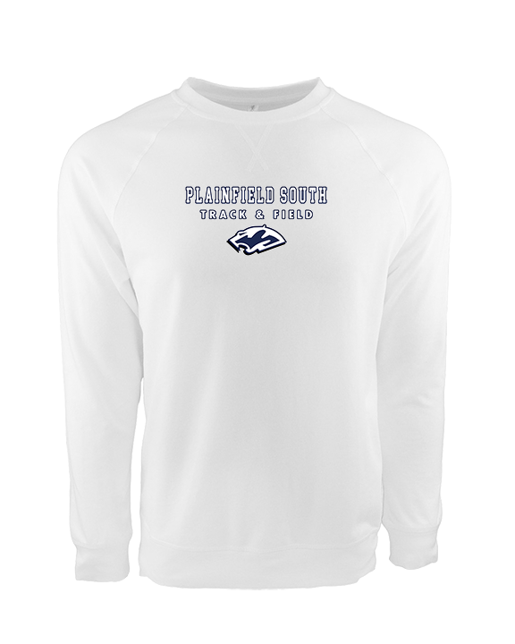 Plainfield South HS Track & Field Block - Crewneck Sweatshirt
