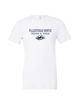 Plainfield South HS Track & Field Block - Tri-Blend Shirt