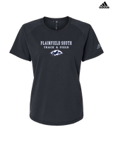 Plainfield South HS Track & Field Block - Womens Adidas Performance Shirt