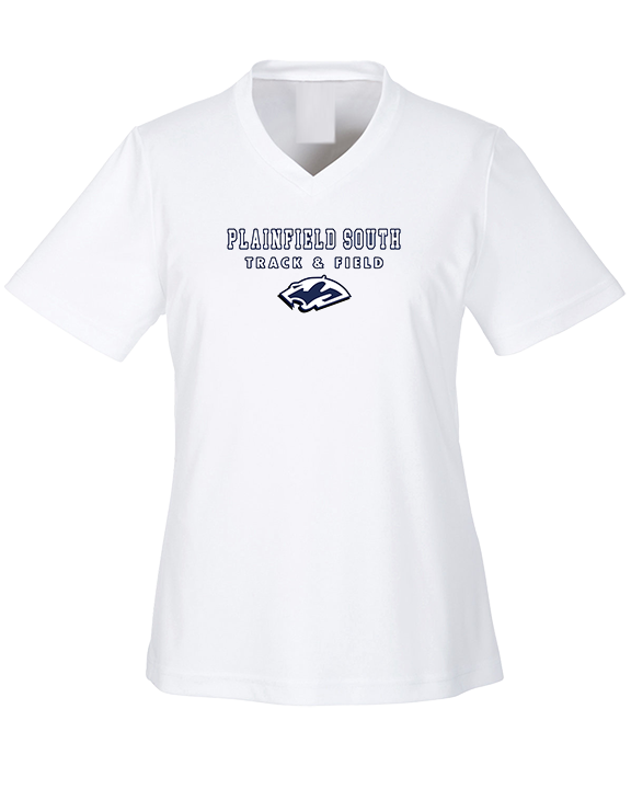 Plainfield South HS Track & Field Block - Womens Performance Shirt