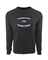 Plainfield South HS Track & Field Curve - Crewneck Sweatshirt