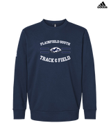 Plainfield South HS Track & Field Curve - Mens Adidas Crewneck