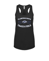 Plainfield South HS Track & Field Curve - Womens Tank Top