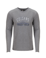 Plainfield South HS Track & Field Lanes - Tri-Blend Long Sleeve