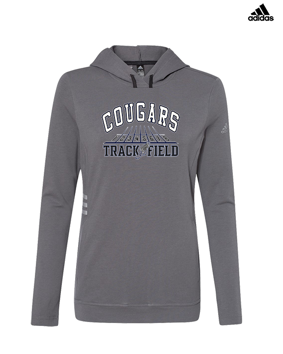 Plainfield South HS Track & Field Lanes - Womens Adidas Hoodie