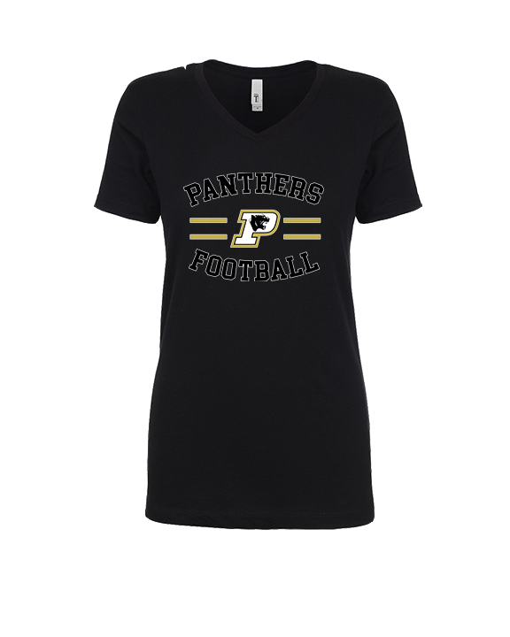 Point Pleasant Boro HS Football Curve - Womens V-Neck