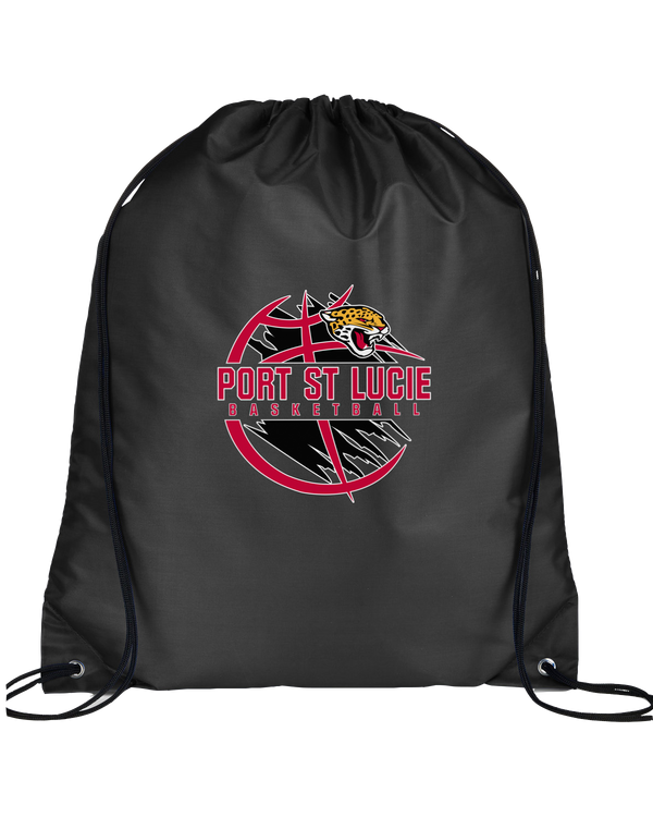 Port St. Lucie HS Boys Basketball Main Logo - Drawstring Bag