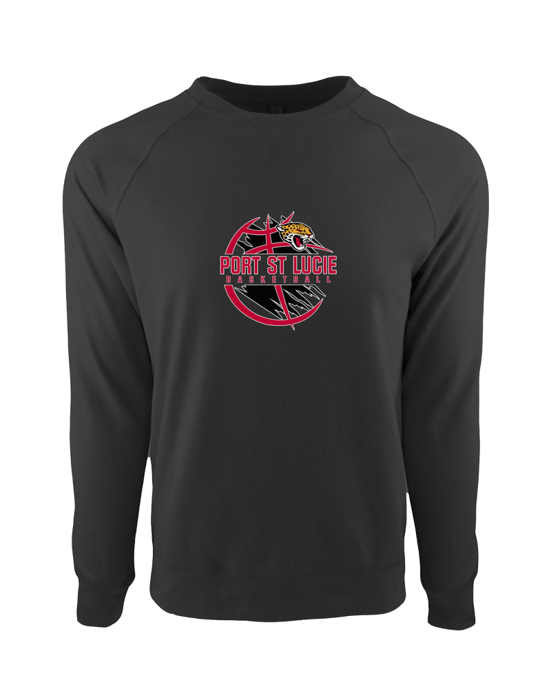 Port St. Lucie HS Boys Basketball Main Logo - Crewneck Sweatshirt