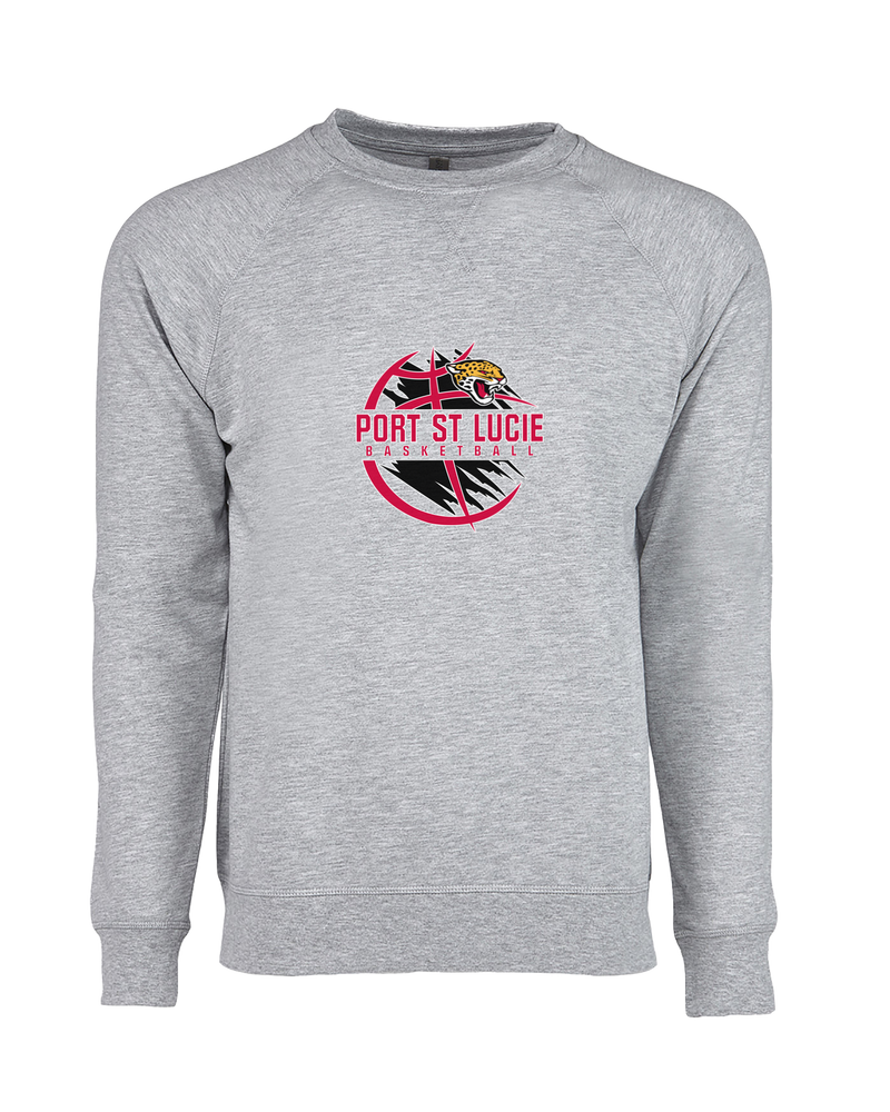 Port St. Lucie HS Boys Basketball Main Logo - Crewneck Sweatshirt