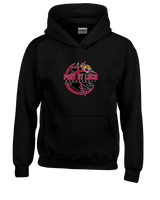 Port St. Lucie HS Boys Basketball Main Logo - Cotton Hoodie