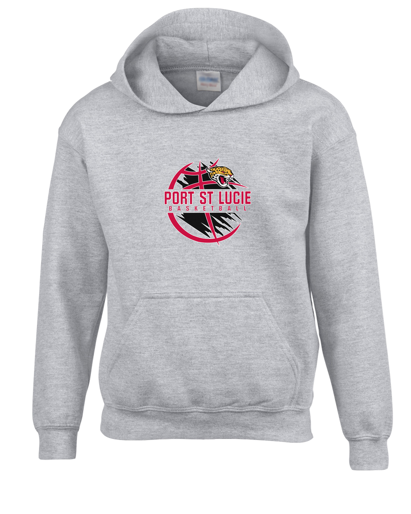 Port St. Lucie HS Boys Basketball Main Logo - Cotton Hoodie