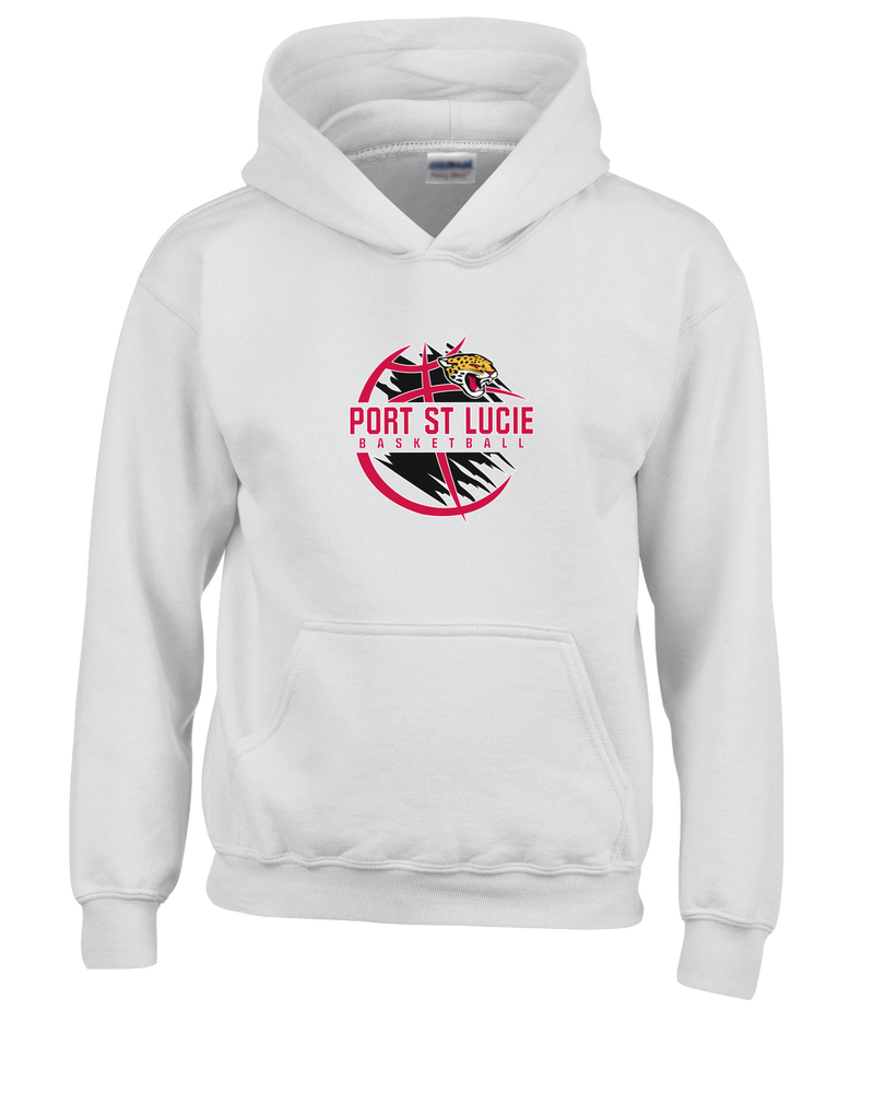 Port St. Lucie HS Boys Basketball Main Logo - Cotton Hoodie
