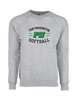 Port Washington HS Softball Curve - Crewneck Sweatshirt