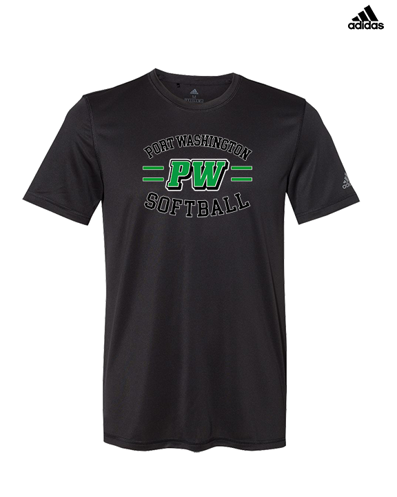 Port Washington HS Softball Curve - Mens Adidas Performance Shirt
