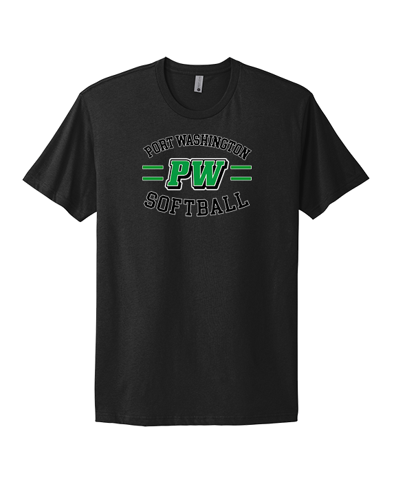 Port Washington HS Softball Curve - Mens Select Cotton T-Shirt