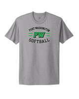 Port Washington HS Softball Curve - Mens Select Cotton T-Shirt