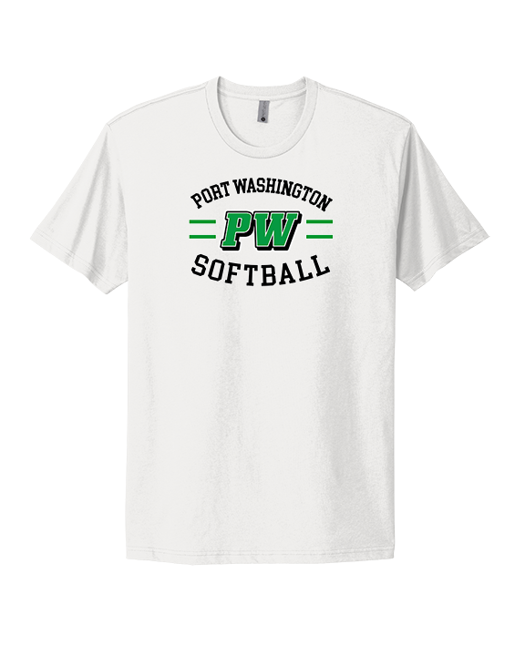 Port Washington HS Softball Curve - Mens Select Cotton T-Shirt