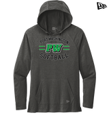 Port Washington HS Softball Curve - New Era Tri-Blend Hoodie