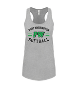 Port Washington HS Softball Curve - Womens Tank Top