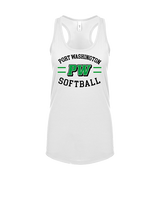 Port Washington HS Softball Curve - Womens Tank Top
