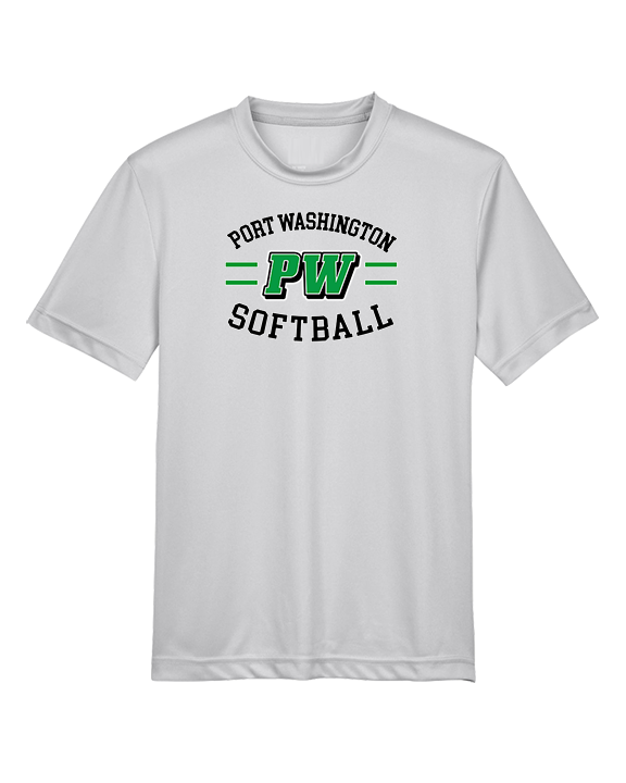 Port Washington HS Softball Curve - Youth Performance Shirt