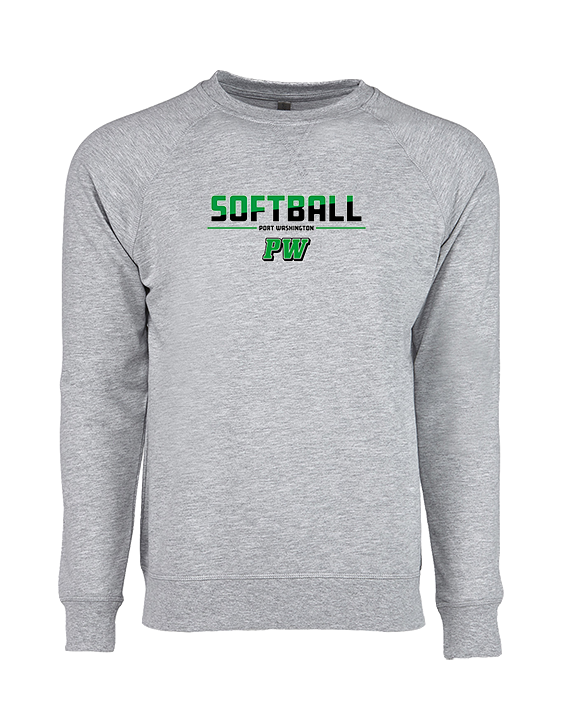 Port Washington HS Softball Cut - Crewneck Sweatshirt