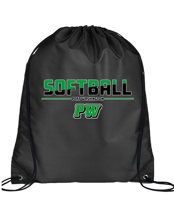 Port Washington HS Softball Cut - Drawstring Bag