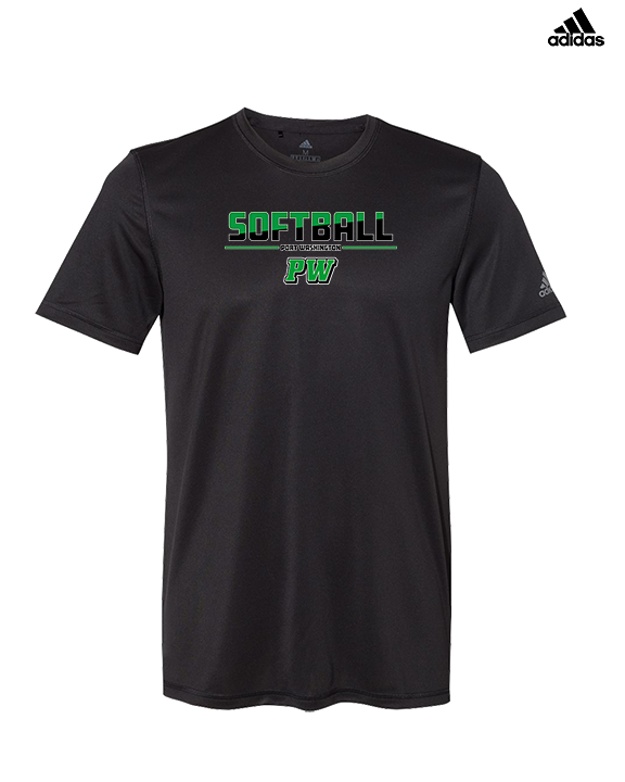 Port Washington HS Softball Cut - Mens Adidas Performance Shirt