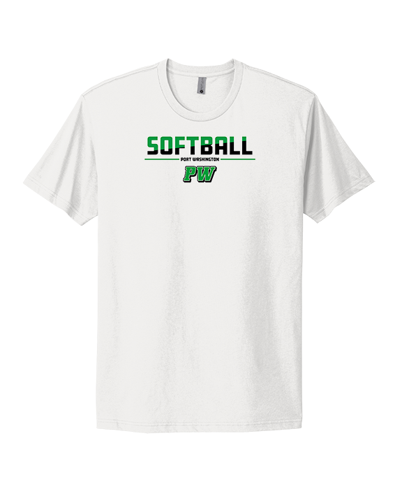 Port Washington HS Softball Cut - Mens Select Cotton T-Shirt