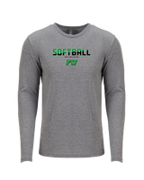 Port Washington HS Softball Cut - Tri-Blend Long Sleeve