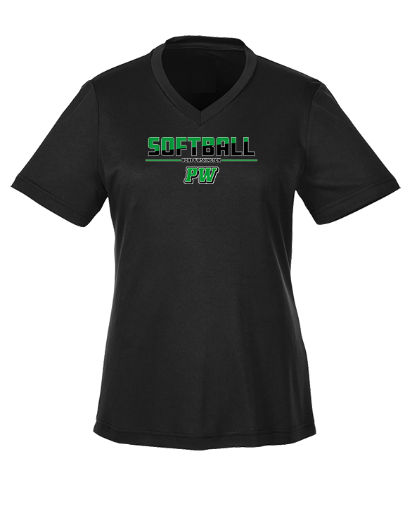 Port Washington HS Softball Cut - Womens Performance Shirt