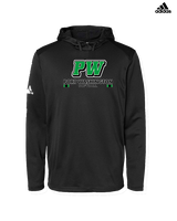 Port Washington HS Softball Stacked - Mens Adidas Hoodie