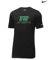 Port Washington HS Softball Stacked - Mens Nike Cotton Poly Tee