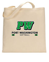 Port Washington HS Softball Stacked - Tote