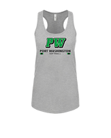 Port Washington HS Softball Stacked - Womens Tank Top