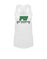 Port Washington HS Softball Stacked - Womens Tank Top