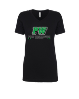 Port Washington HS Softball Stacked - Womens Vneck
