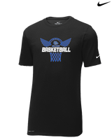 Portageville HS Boys Basketball Nothing But Net - Mens Nike Cotton Poly Tee