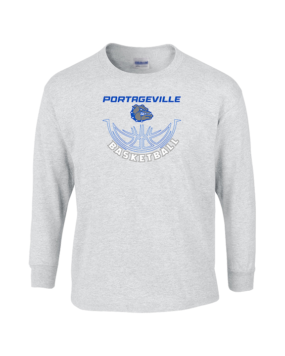 Portageville HS Boys Basketball Outline - Cotton Longsleeve