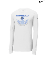 Portageville HS Boys Basketball Outline - Mens Nike Longsleeve