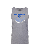 Portageville HS Boys Basketball Outline - Tank Top