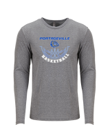 Portageville HS Boys Basketball Outline - Tri-Blend Long Sleeve