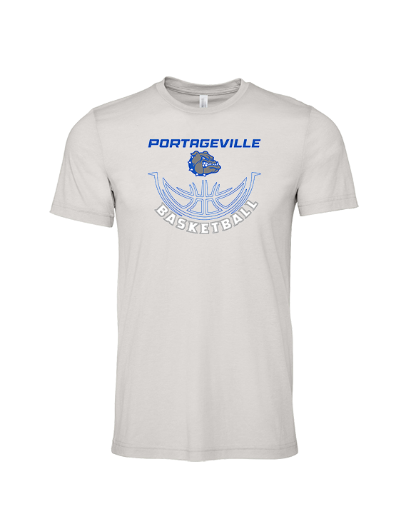 Portageville HS Boys Basketball Outline - Tri-Blend Shirt