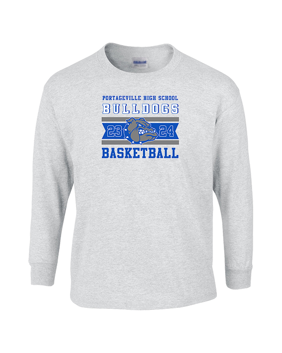 Portageville HS Boys Basketball Stamp - Cotton Longsleeve