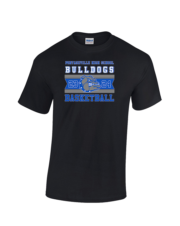Portageville HS Boys Basketball Stamp - Cotton T-Shirt