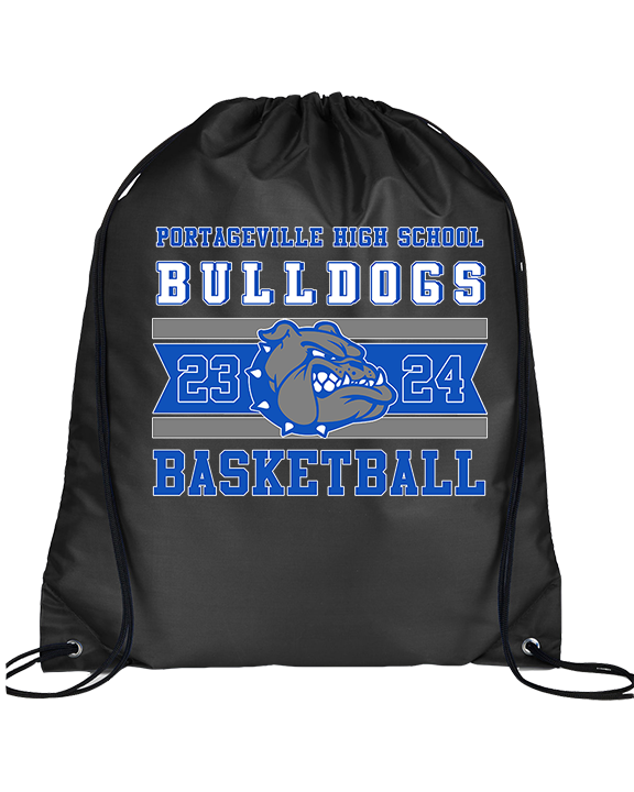 Portageville HS Boys Basketball Stamp - Drawstring Bag